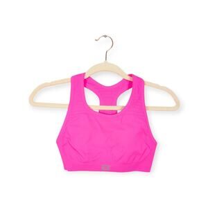 Zensah Neon Pink Seamless Racerback Running Sports Bra Size S/M